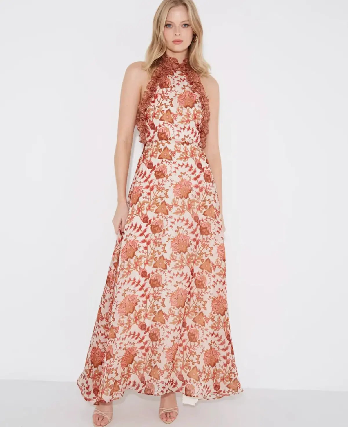 Sonya Moda Ajloun Maxi Dress Paisley Print Size 14 photo 2