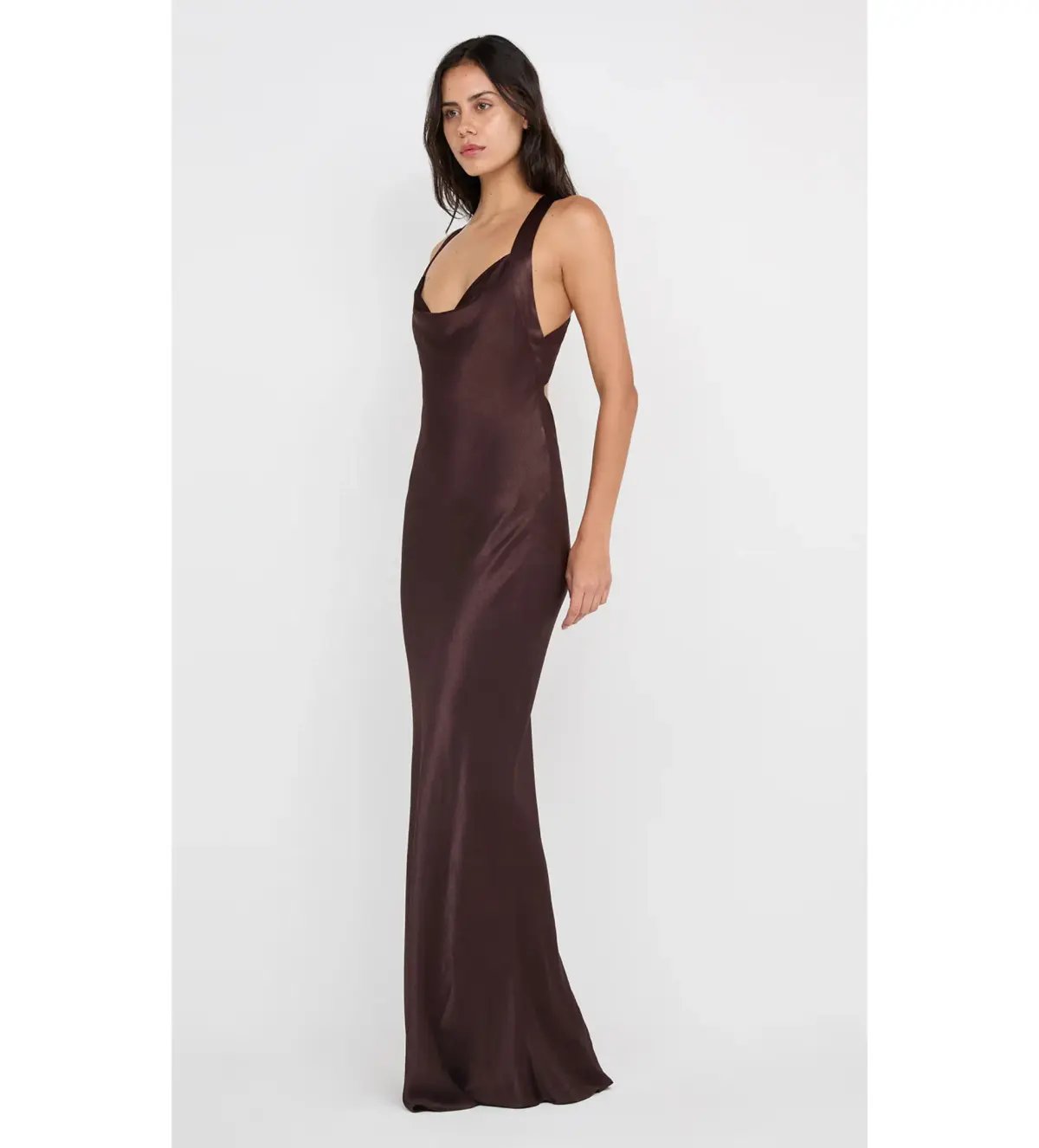 Bec and Bridge Gia Halter Maxi Dress in Dark Chocolate Size XS / AU 6 photo 2