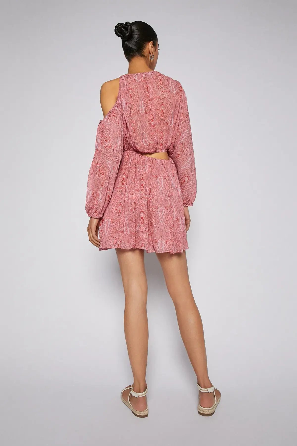 Scanlan Theodore Paisley Print Drawcord Mini Pink Size AU 8 photo 2