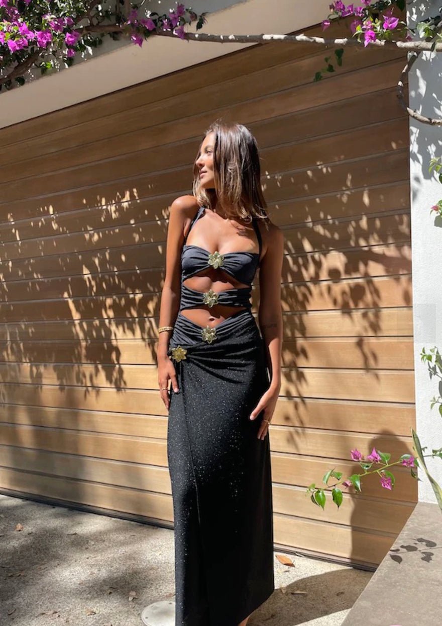Cin Cin Diamond Cutout Set Black photo 2