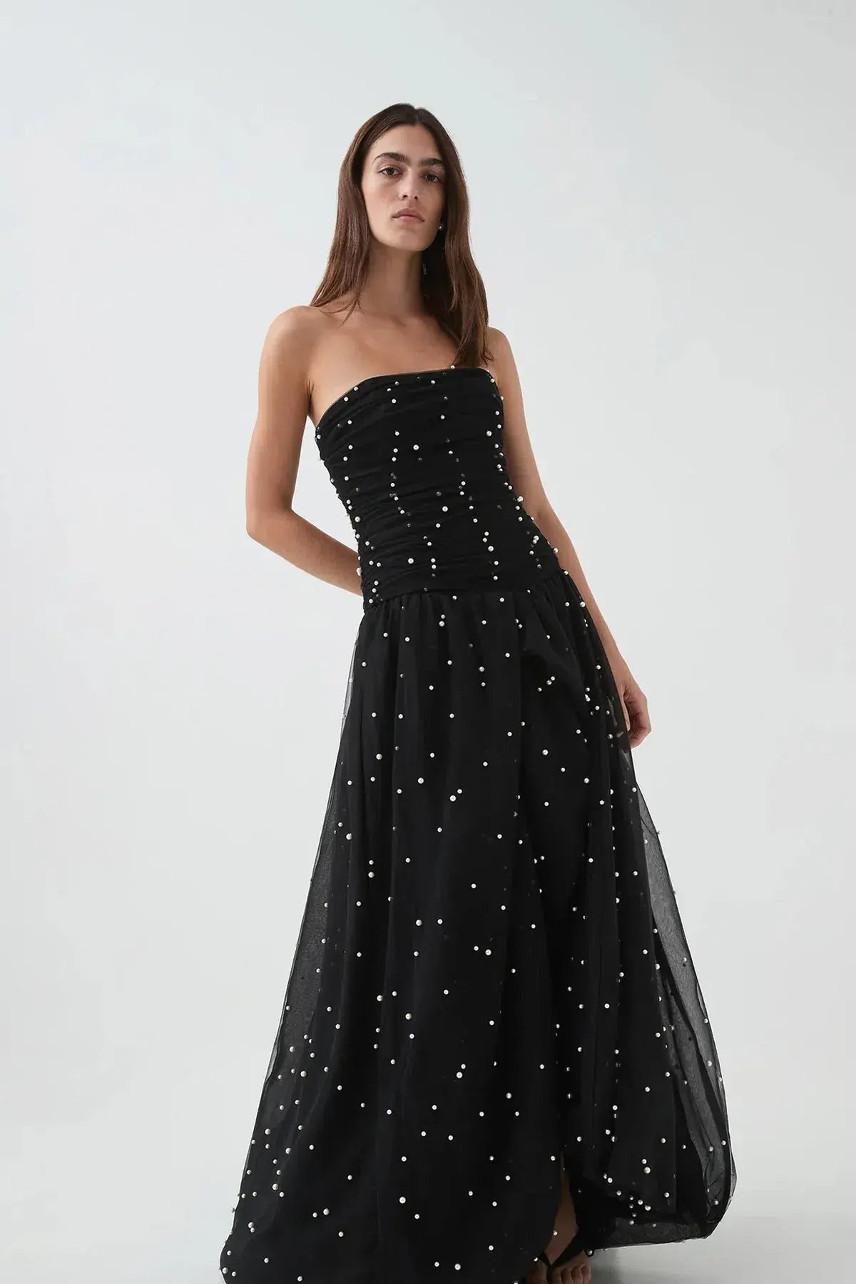 Aje Juniper Gown Black Size 6 photo 2