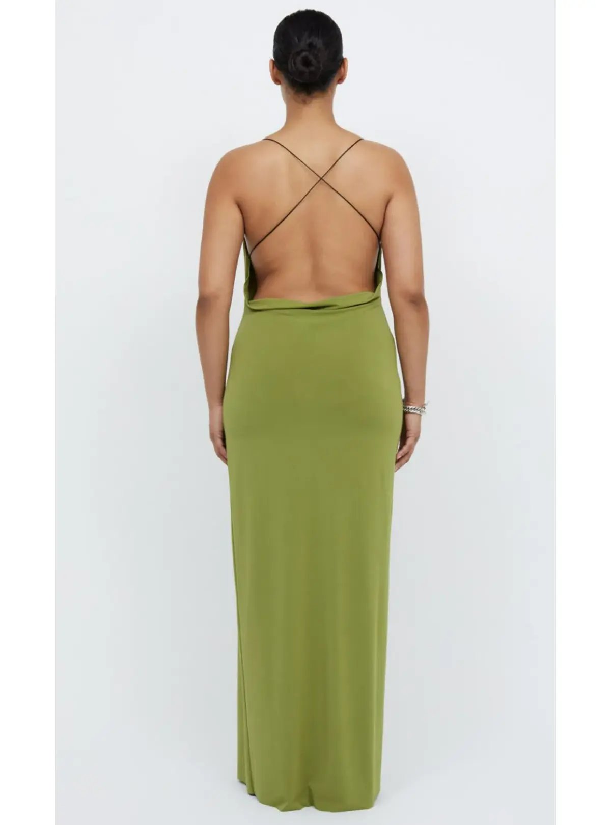 Bec & Bridge Myla Cowl Maxi Dress Fern Green Size AU 8 photo 3