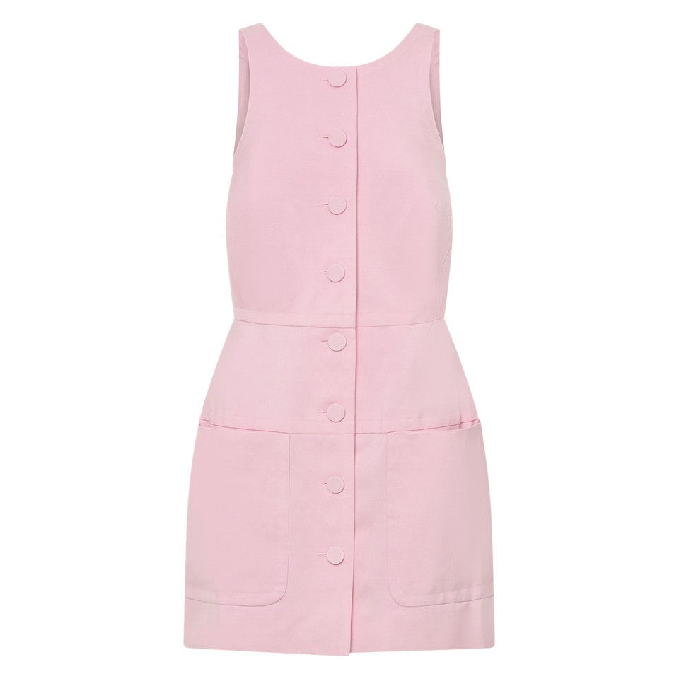 OROTON DETAILED SHIFT MINI DRESS - PINK photo 2
