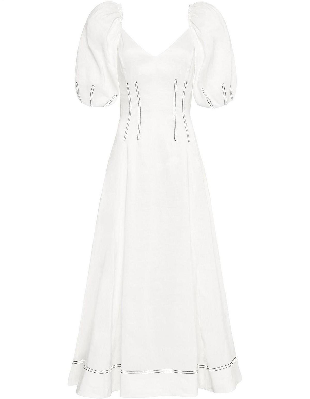 Aje Grove Dress White Size 6 photo 10