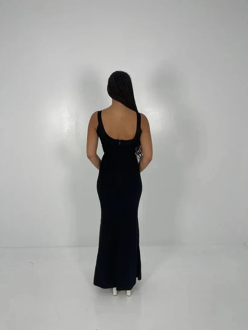 Hervé Léger Ellen Bandage Gown in Black Size XS/UK4 photo 3