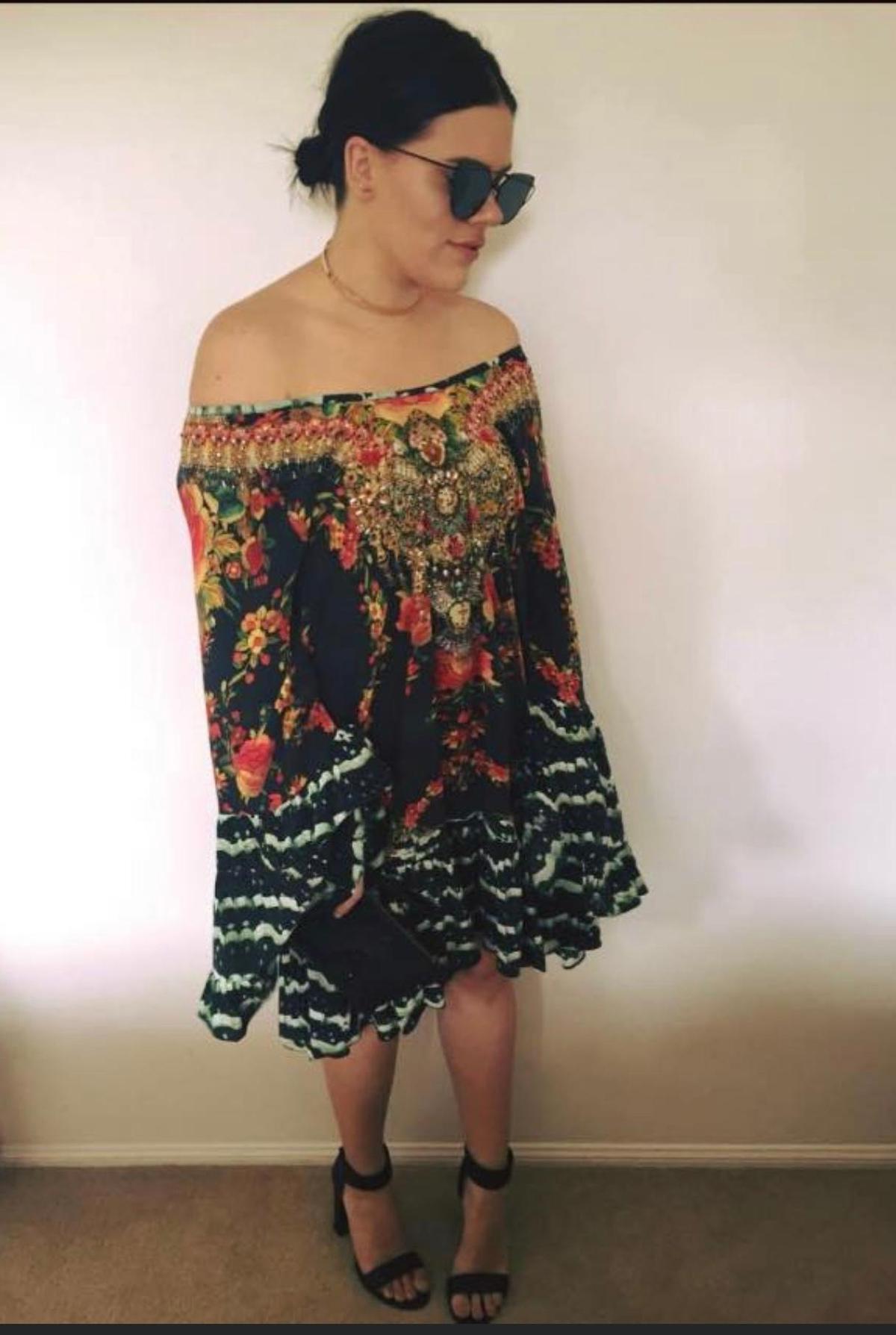 Camilla 'Lift the Veil' A Line frill Dress Size 2 (12) photo 4