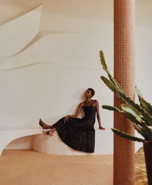 Aje Soundscape Maxi Dress in Black Size AU 12 photo 5