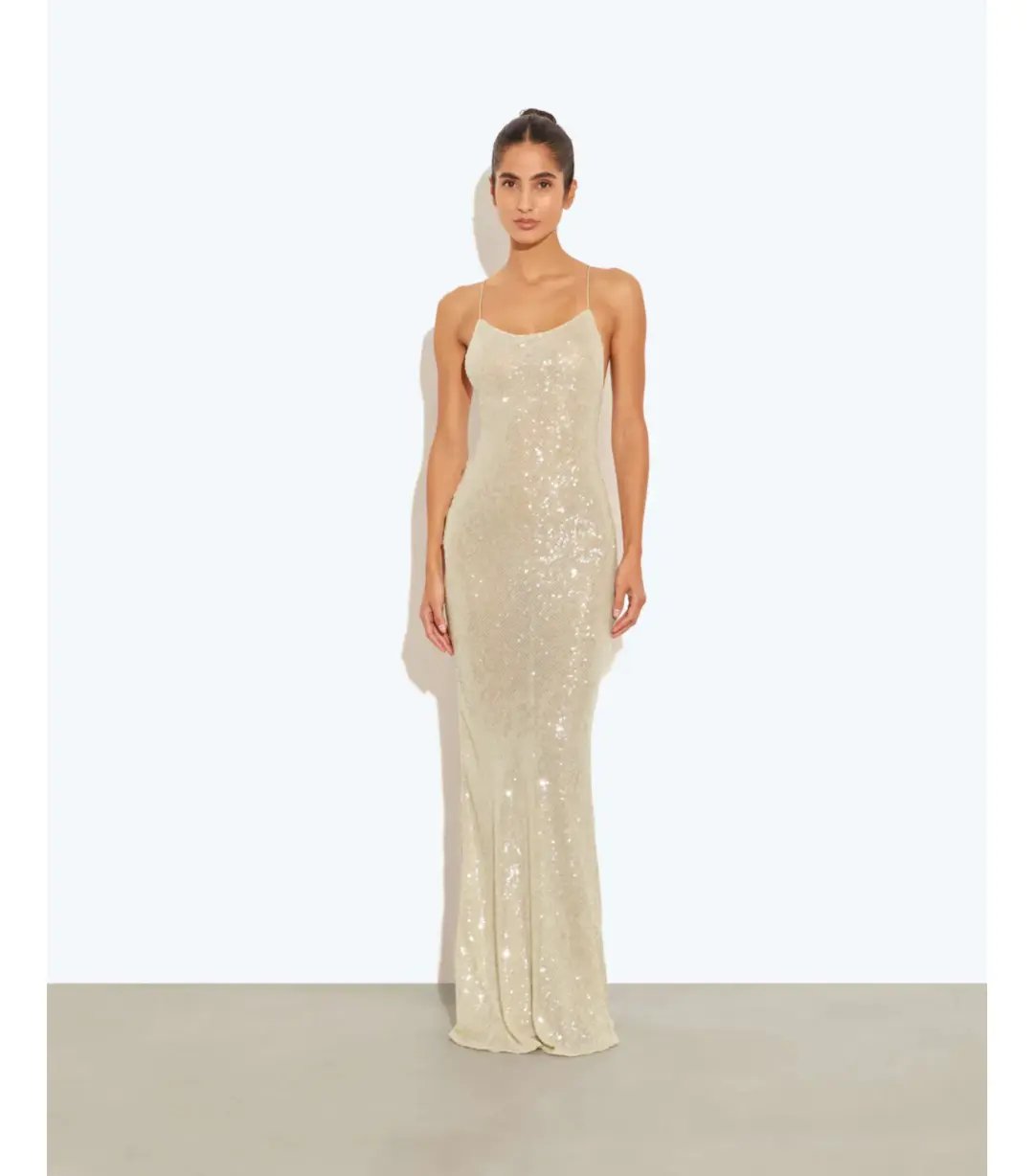 Rat & Boa Olympia Sequin Dress Ivory Size 8 photo 2