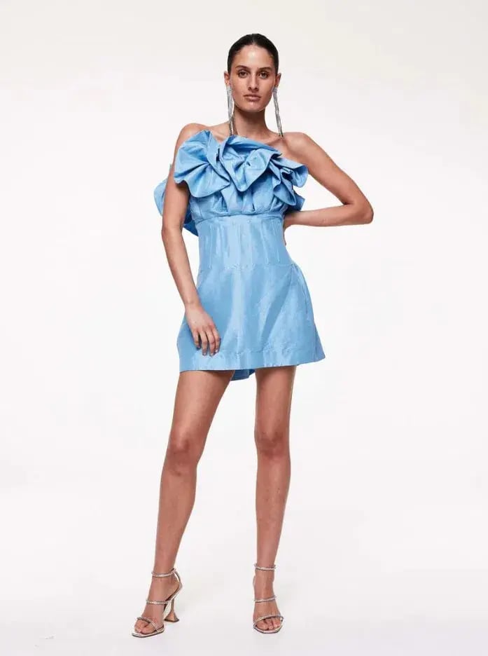 Rachel Gilbert Freida Strapless Mini Dress Blue Size 3 / Au 12 photo 2
