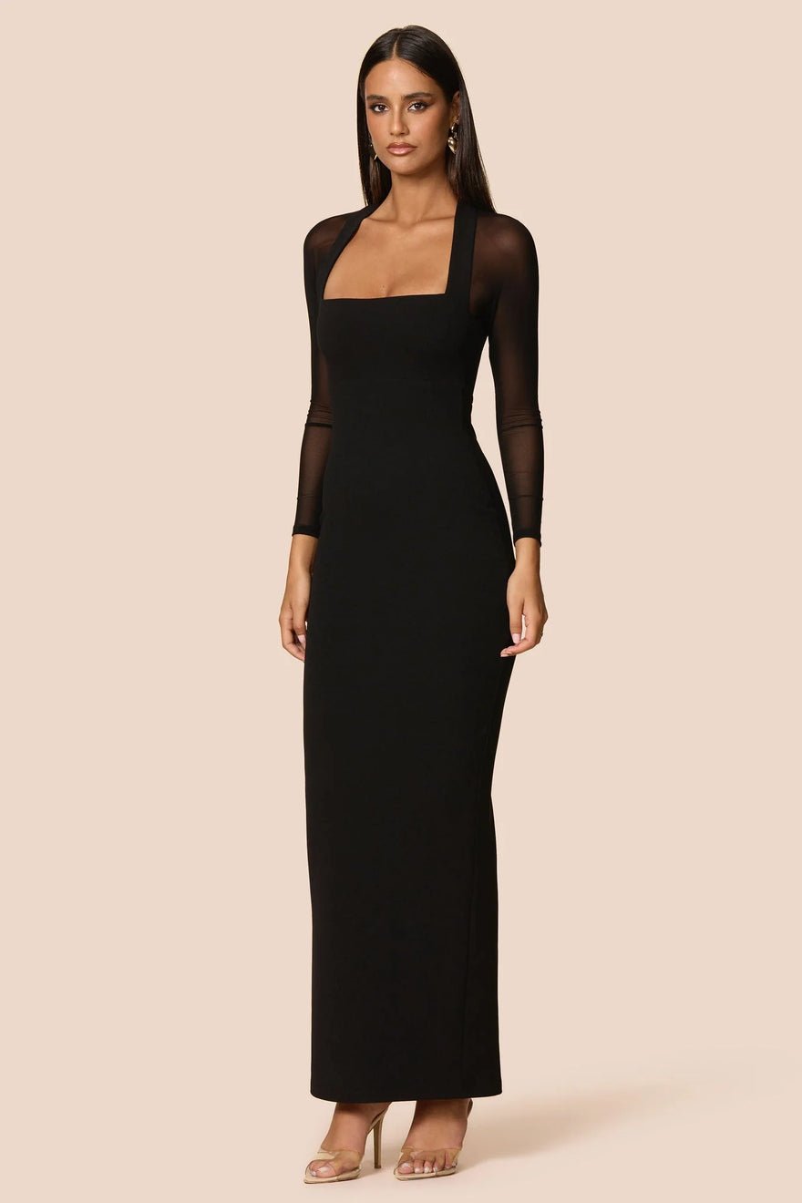 Nookie Amore Mesh Maxi Dress - Black photo 2