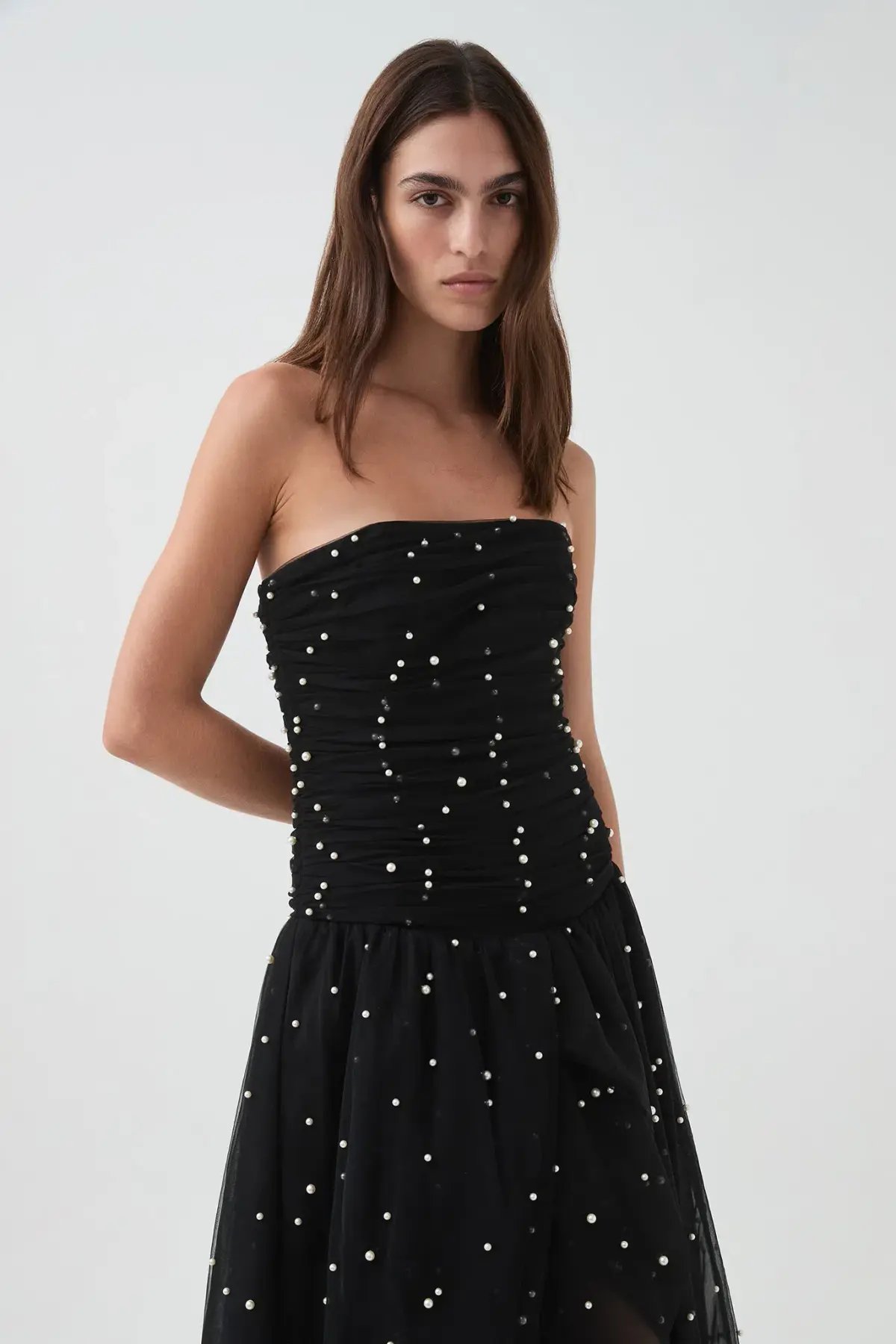 Aje Juniper Maxi Gown Black Size 8 photo 3