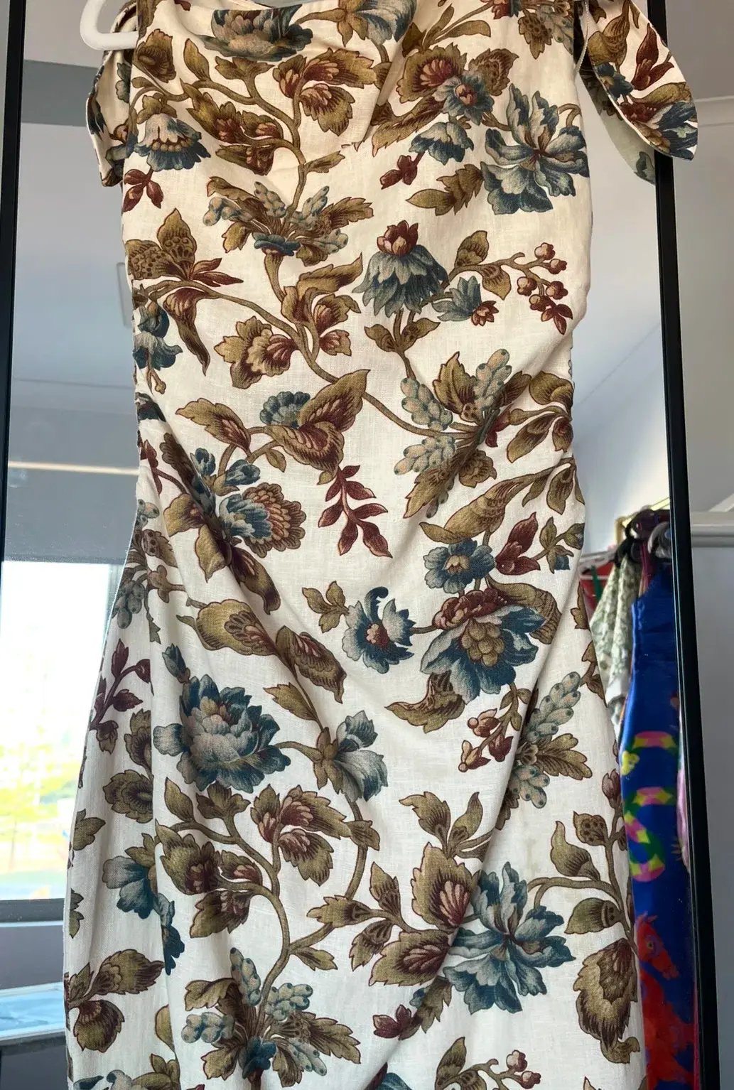 Sir the Label Eleanora Tie Shoulder Dress Viola Floral Print Size 1 / AU 8 photo 3