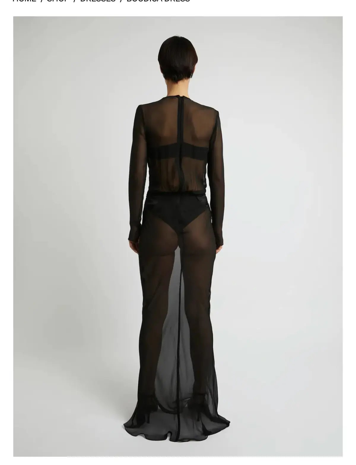 Christopher Esber Boudica Dress Black Size AU 8 / S photo 4