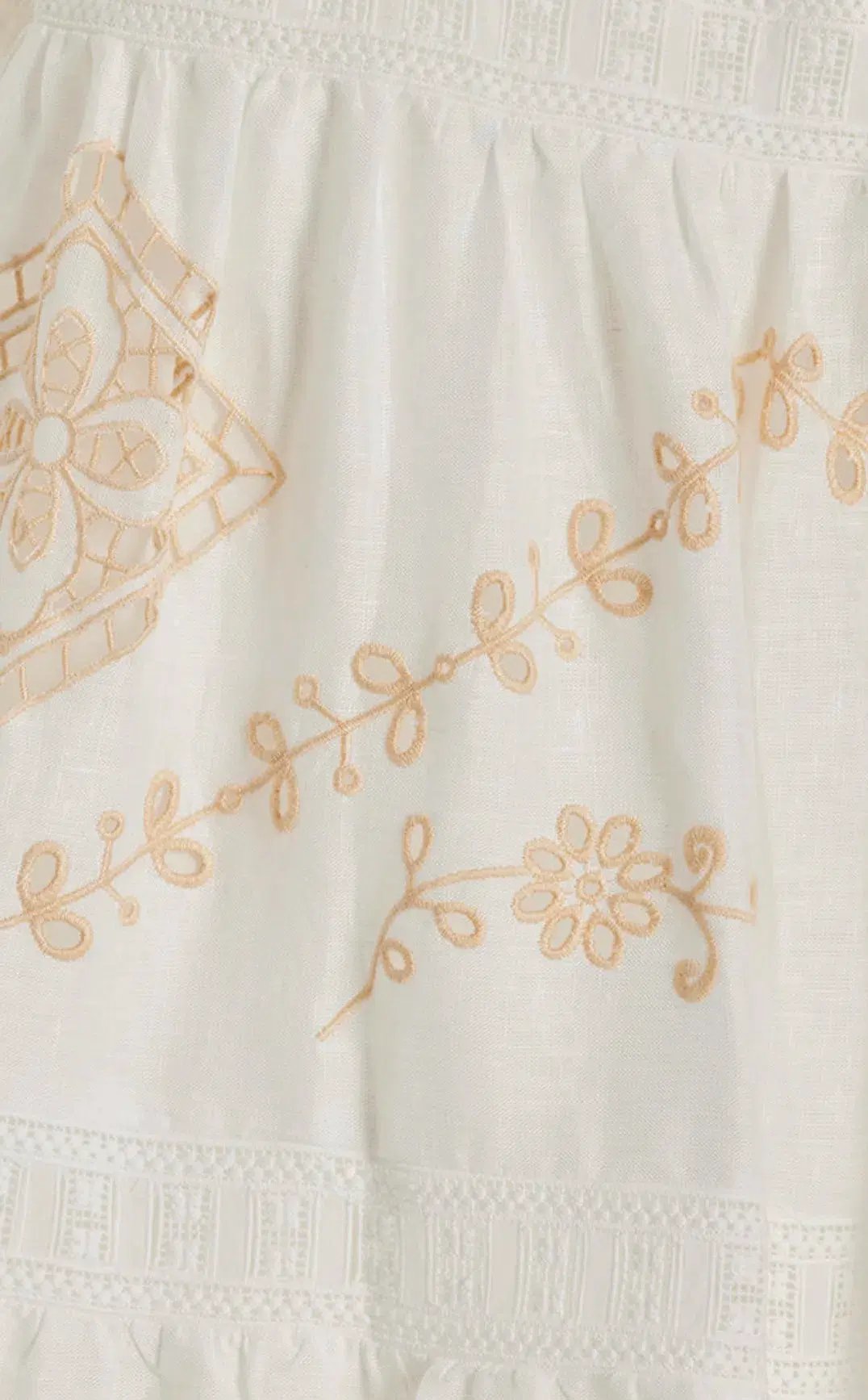 Alemais Embroidered Cecilia Midi Dress White Size AU 10 photo 5