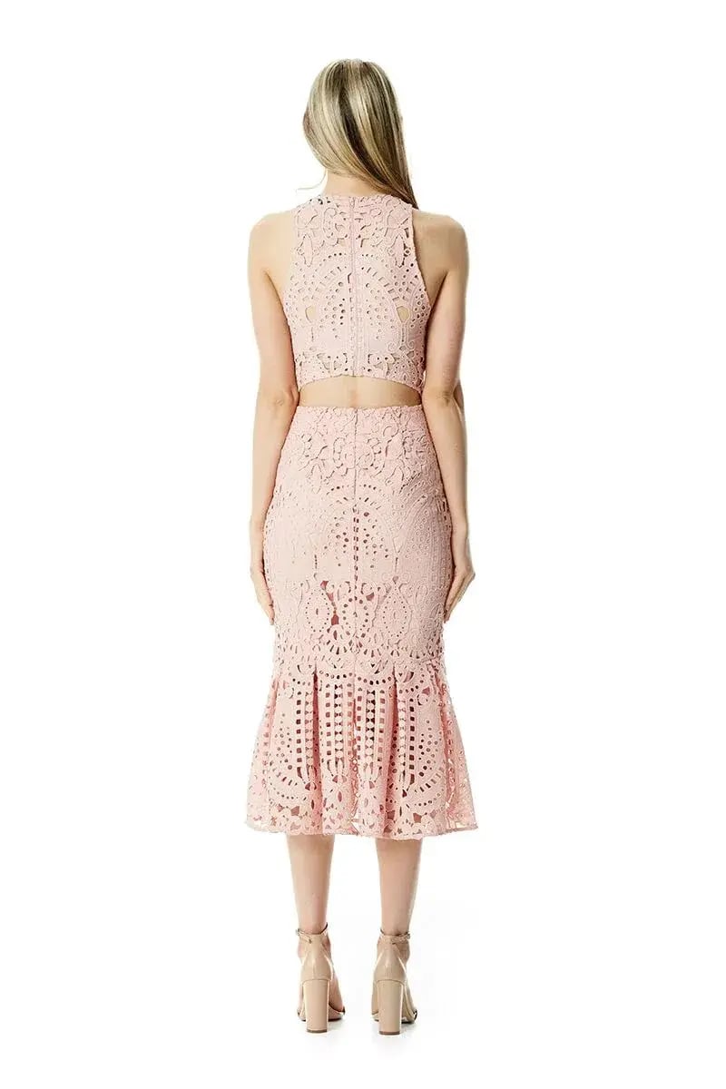 Lover Harmony Cut Out Dress Pink Size 10 photo 2