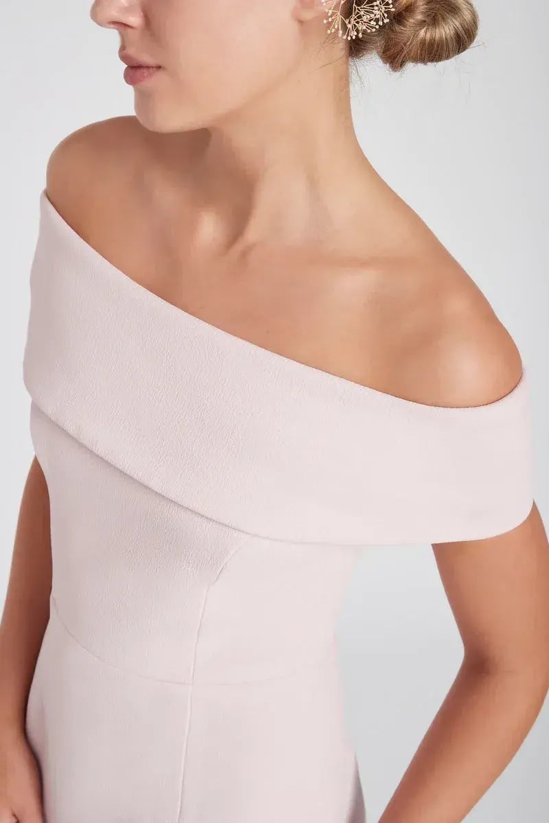 Rebecca Vallance Amore Off The Shoulder Midi Dress Pink Size 6 photo 2
