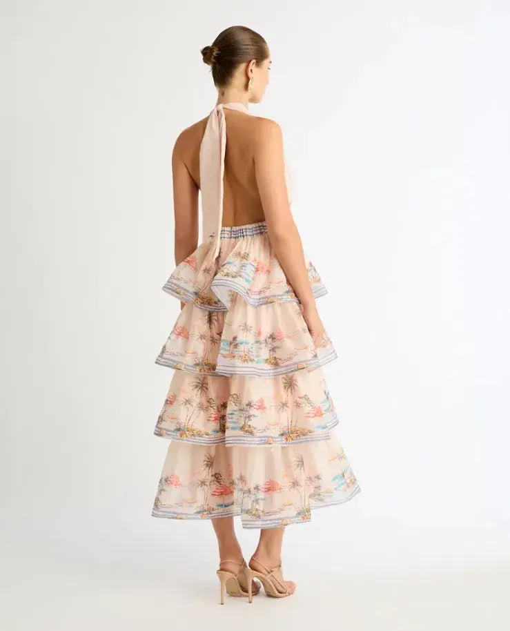 Sheike Riviera Max Dress Blush Pink Size 10 photo 4