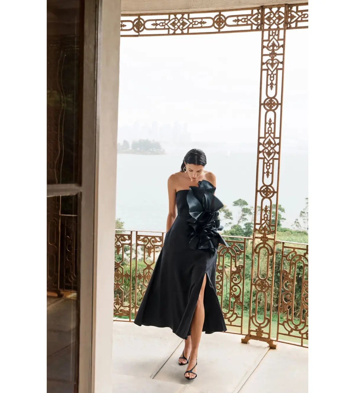 Aje Energy Midi Dress in Black Size AU 8 photo 5