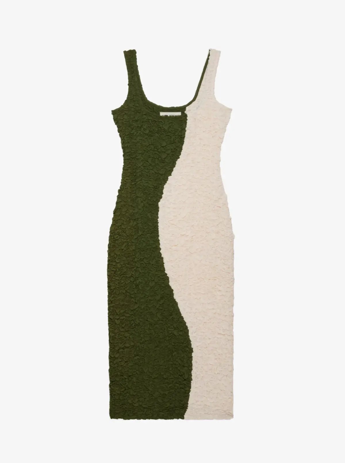 Mara Hoffman Sloan Dress Midi Dress Olive Size L/Au 12 photo 3