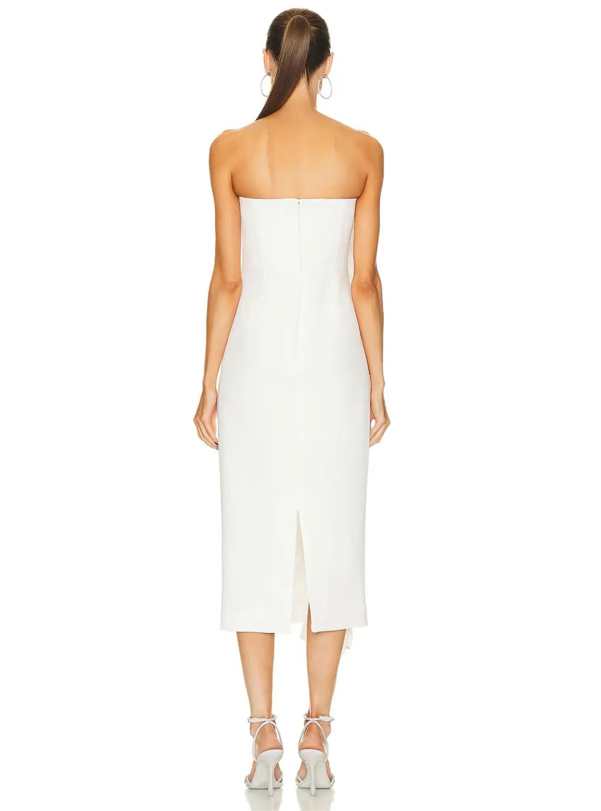 Rachel Gilbert Santiago Midi Dress Ivory Size 2 / AU 10 photo 3