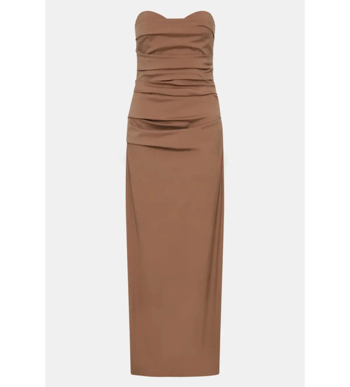 Sir the Label Alba Strapless Gown in Mocha Size AU 8 photo 4