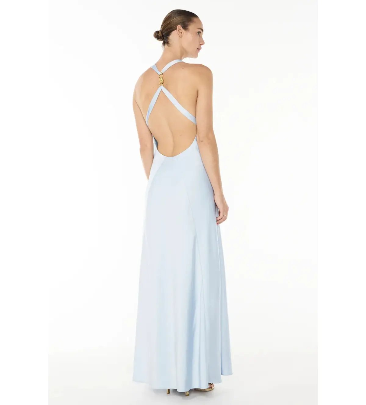 Manning Cartell Charmed Cowl Slip Maxi Dress Dove Blue Size AU 6 photo 7