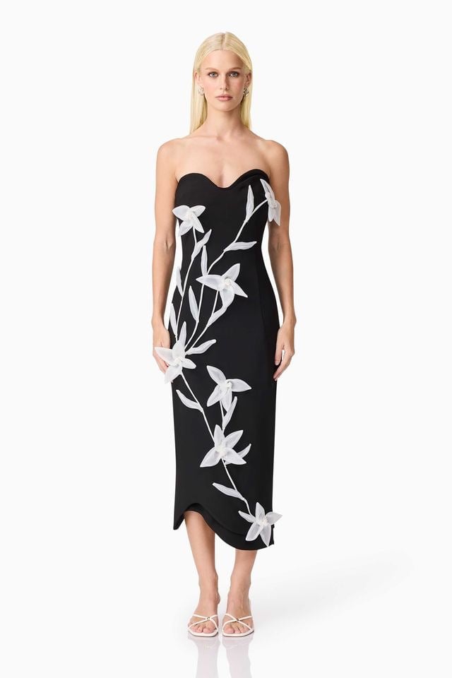 Elliatt Ilaria Midi Dress - Black photo 2