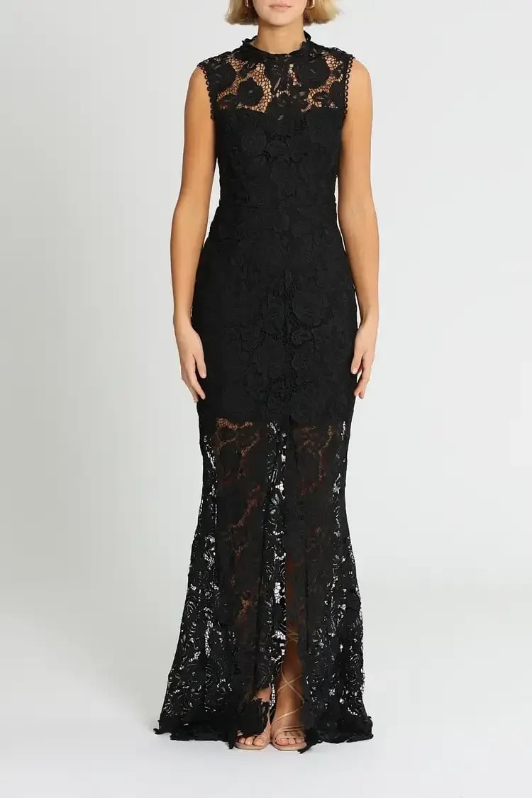 Grace and Hart Espresso Gown in Black Size 10 photo 3