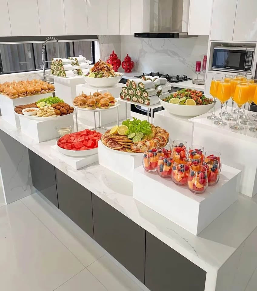 Event Hire - White Acrylic Food Risers/ Display photo 5