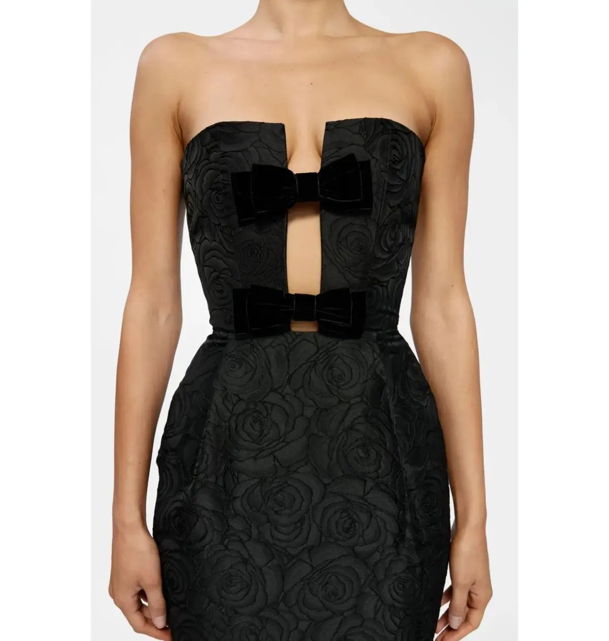 Effie Kats Kiera Midi Dress Black Size 10 photo 5