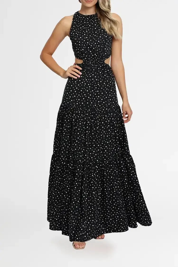 Significant Other Poppy Dress in Black Cream Polka Size 12 photo 3