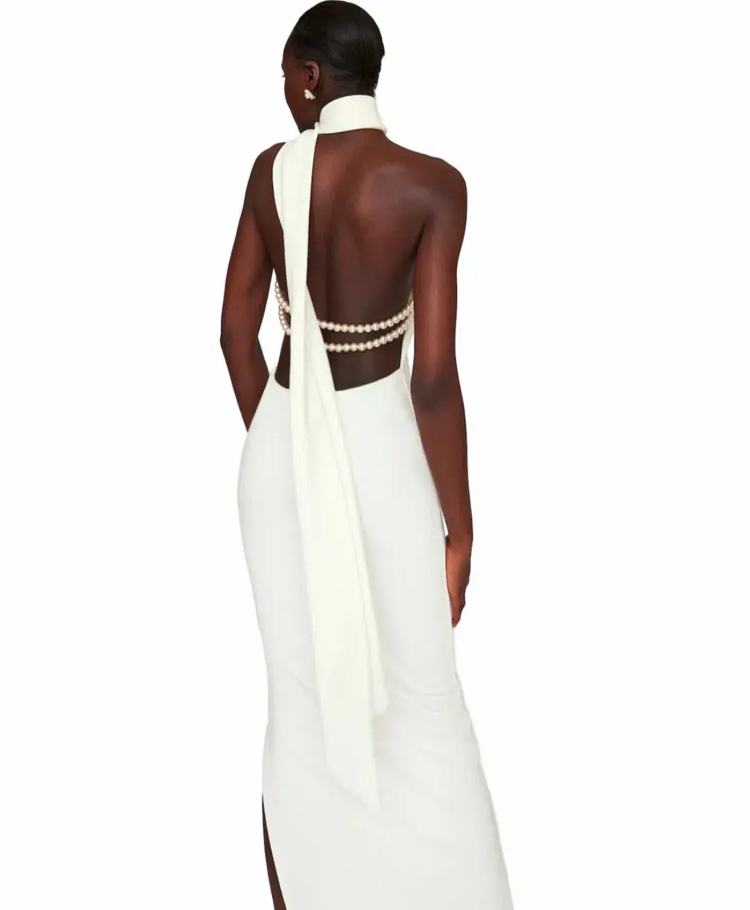 Khanums Kara Dress White Pearls Size 6 photo 2