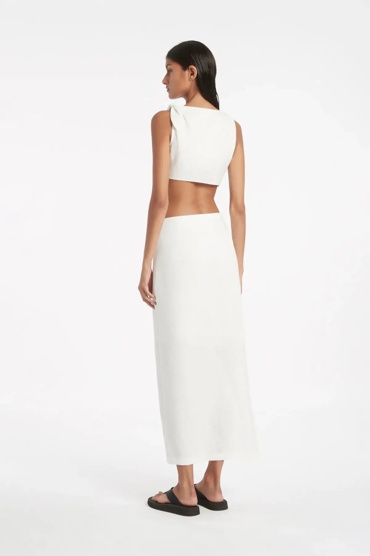 Sir The Label Ambroise Knot Dress White Size 8 photo 4