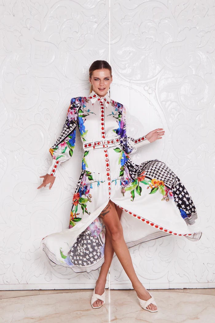 Mackenzie Mode Empress Silk Maxi Lucky Ladybug photo 2