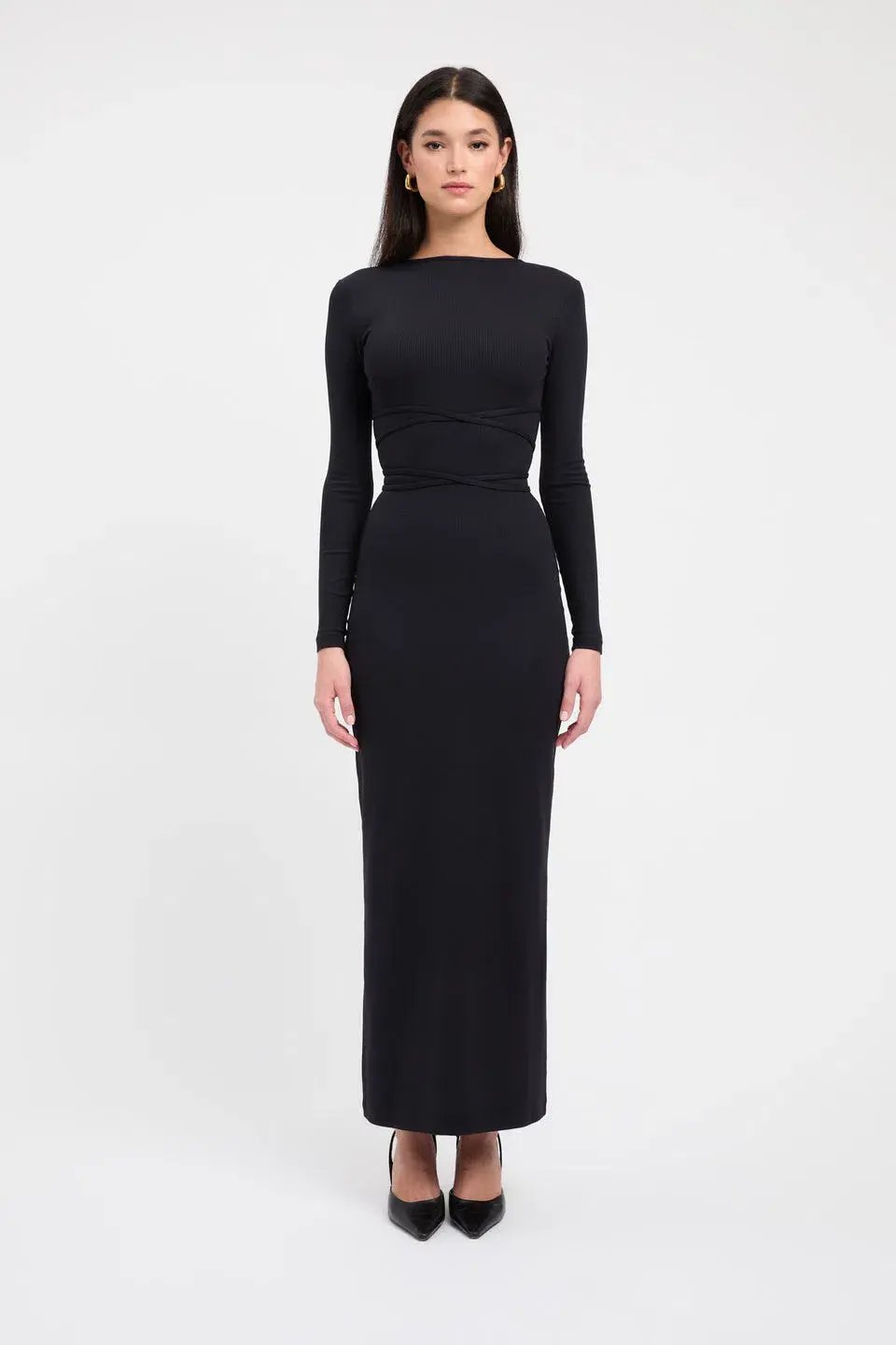Kookai Sereya Maxi Dress Black  Size 6 photo 2