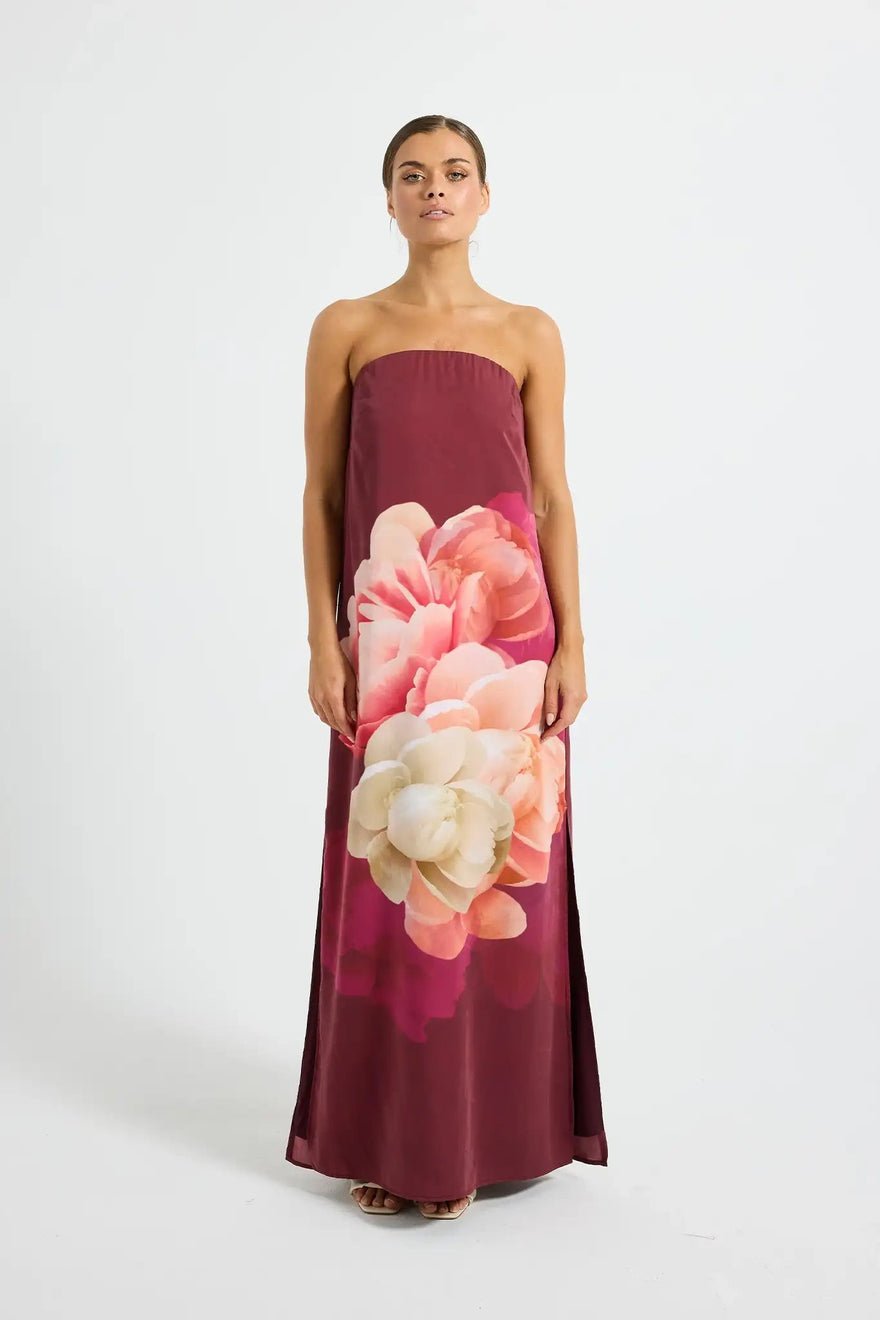 Pasduchas Romance Strapless Maxi Dress - Dark Cherry photo 3