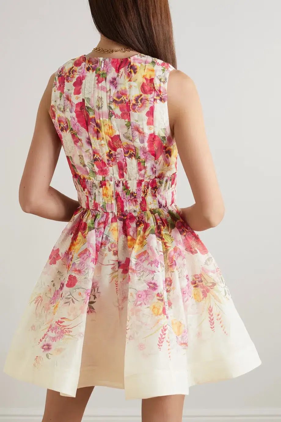 Zimmermann Wonderland V Neck Mini Dress Floral Size 0 / AU 8 photo 3