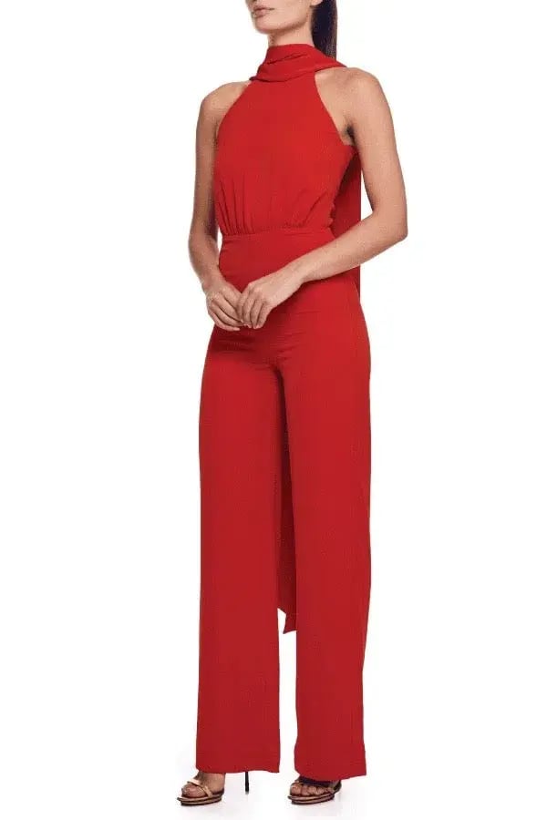 Bianca & Bridgett Scarlet Jumpsuit Red Size 10 photo 2