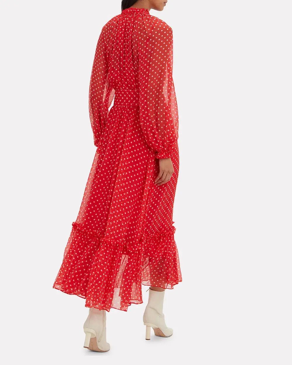 Zimmermann Ninety-Six Swing Red Polka Dot Dress Size 0 / AU 8 photo 2