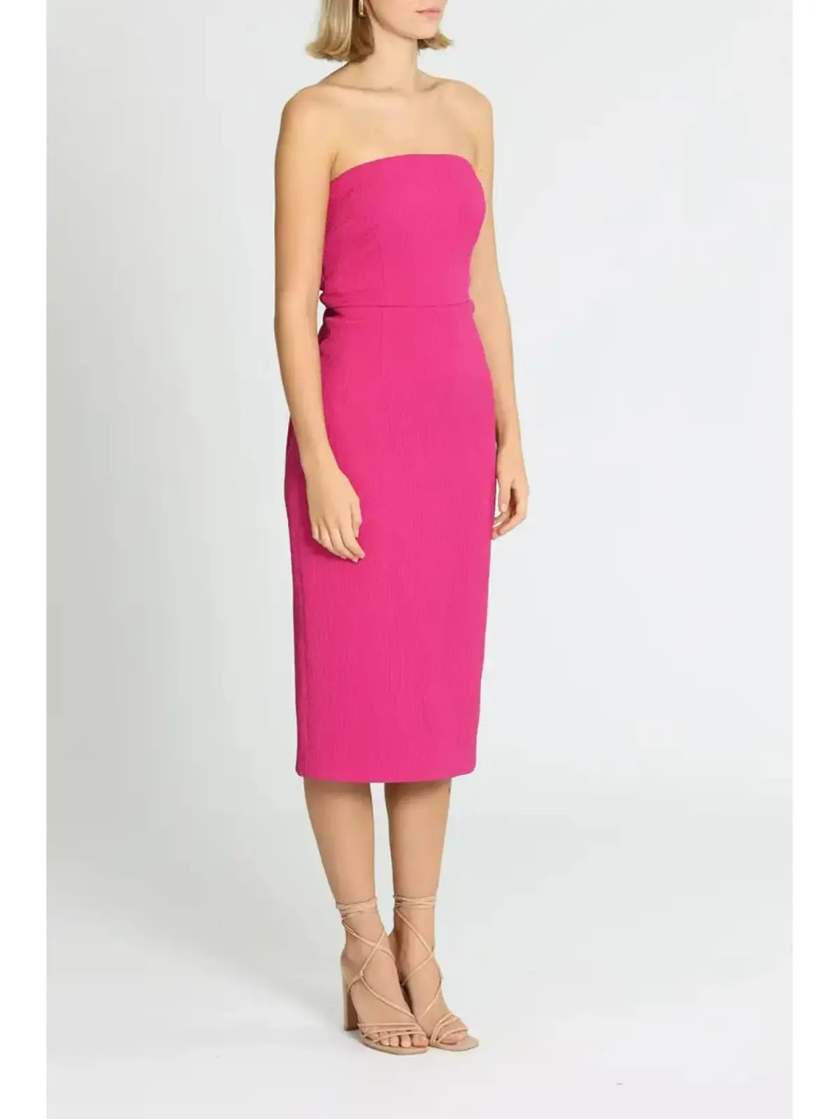 Rebecca Vallance Andie Tie Dress in Pink Size AU 10 photo 2