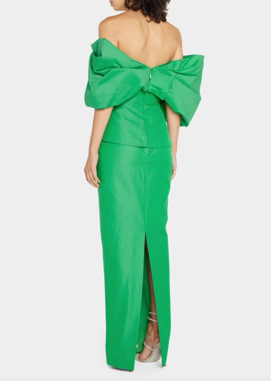 Rachel Gilbert Xavier Gown Green photo 3