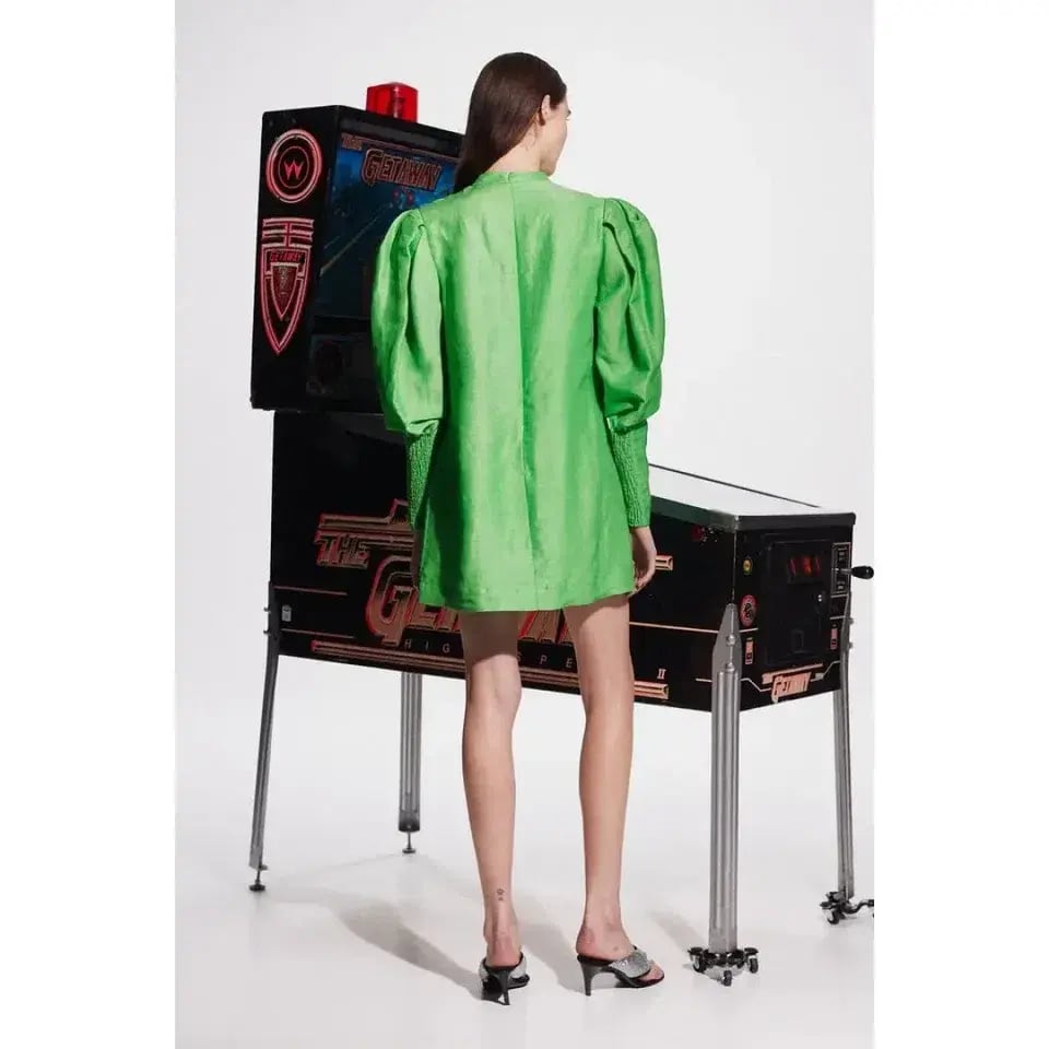 Alemais Dazzle Mini Dress in Green Size AU 8 photo 3