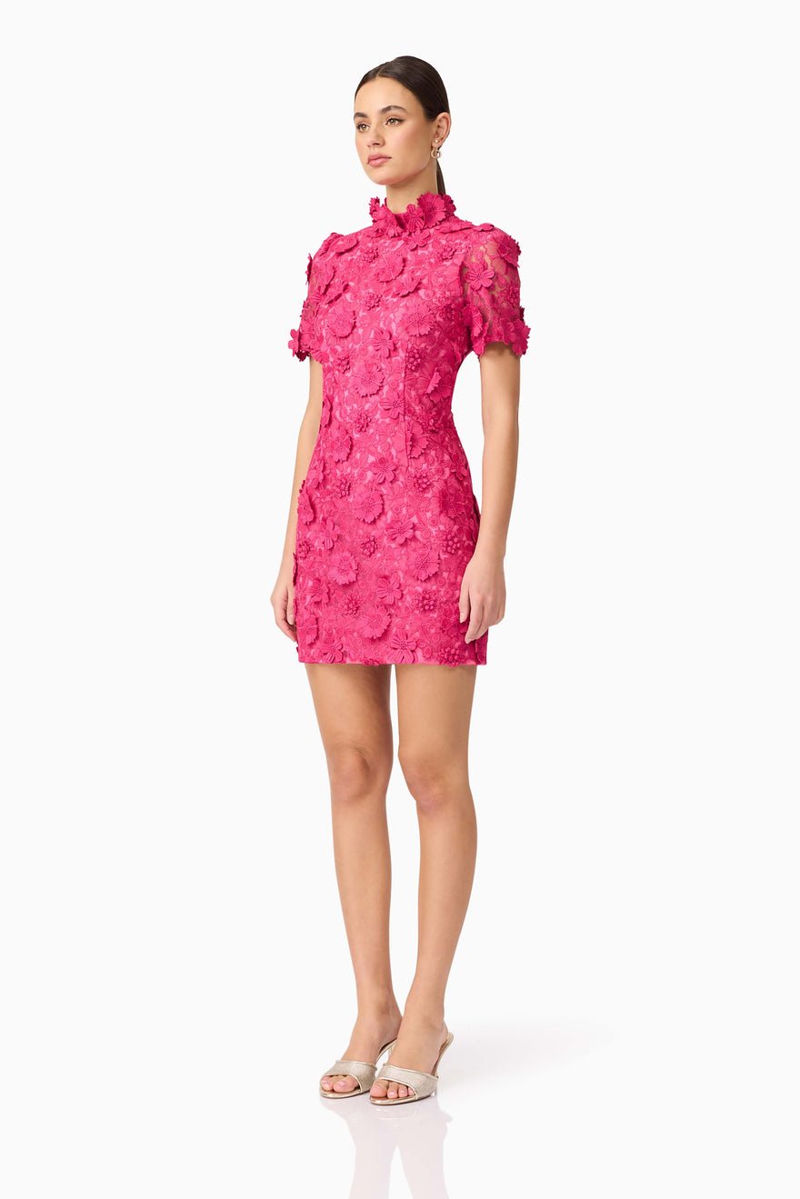 Elliatt Claudia Mini Dress - Fuchsia photo 4