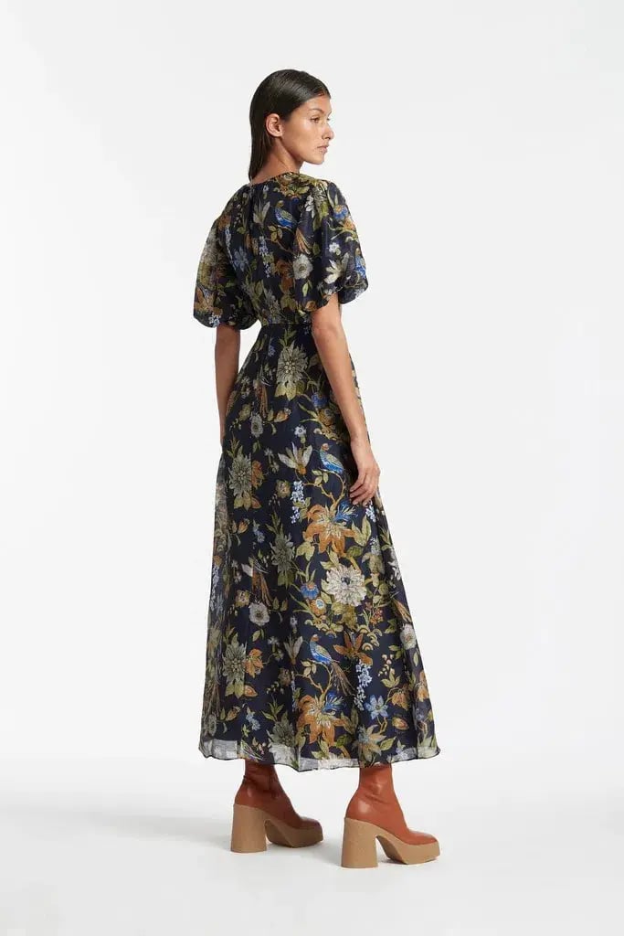 Sir the Label Lilian Puff Sleeve Maxi Dress In Delia Print Size 10 photo 3