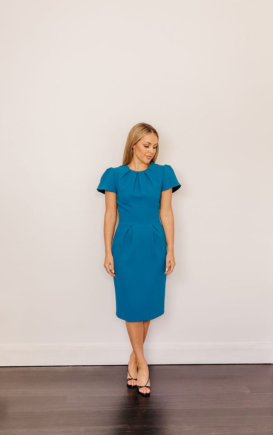 Roksanda Blue Oriel Colour-block Wool Crepe Dress photo 2