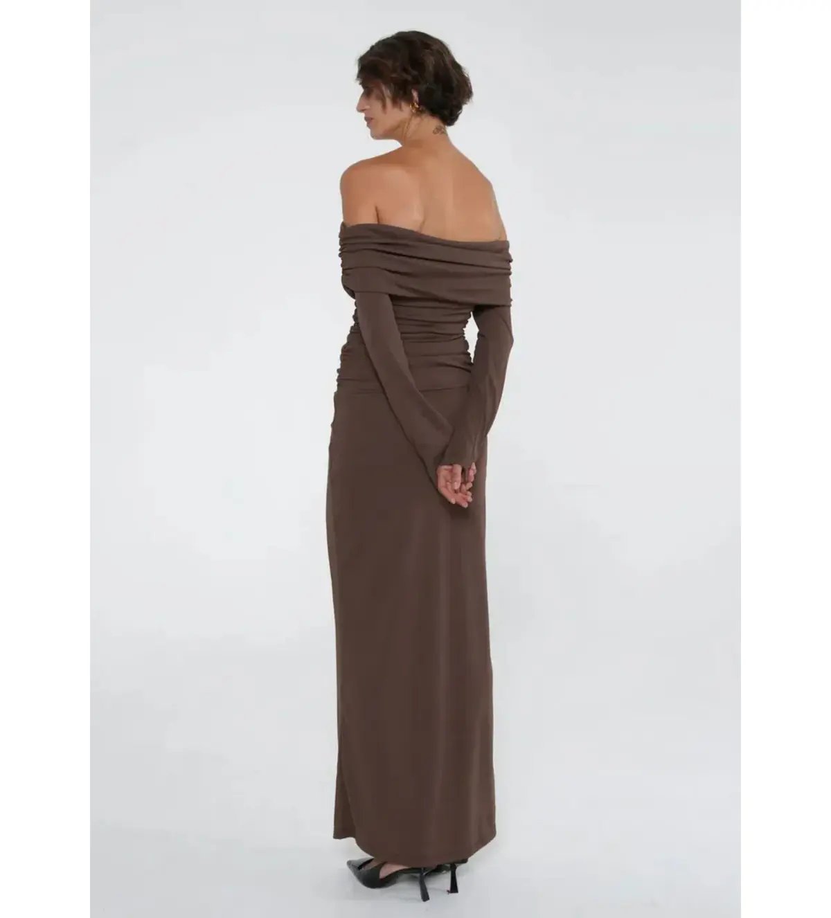 Benni Lorena Maxi Dress Ash Brown Size S / AU 8 photo 3