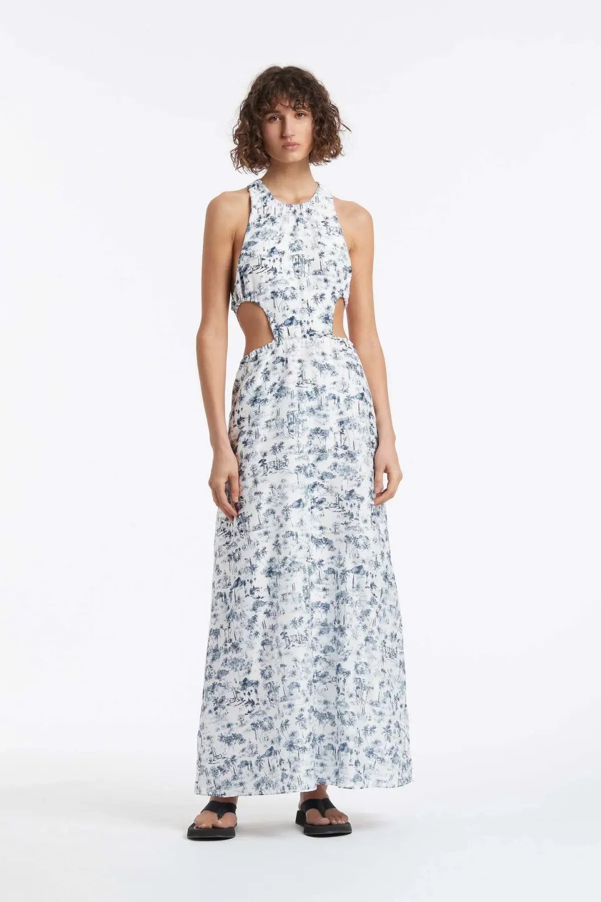 Sir the Label Dimitri Open Back Dress Print Size 8 photo 4