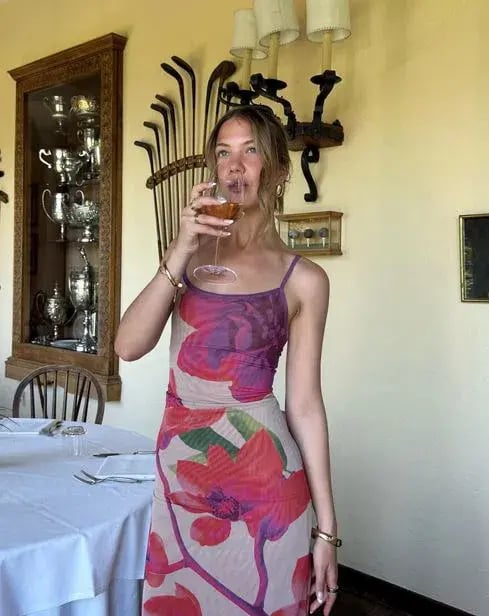 With Harper Lu Slip Dress Mesh Fuschia Bloom Size M / AU 10 photo 3