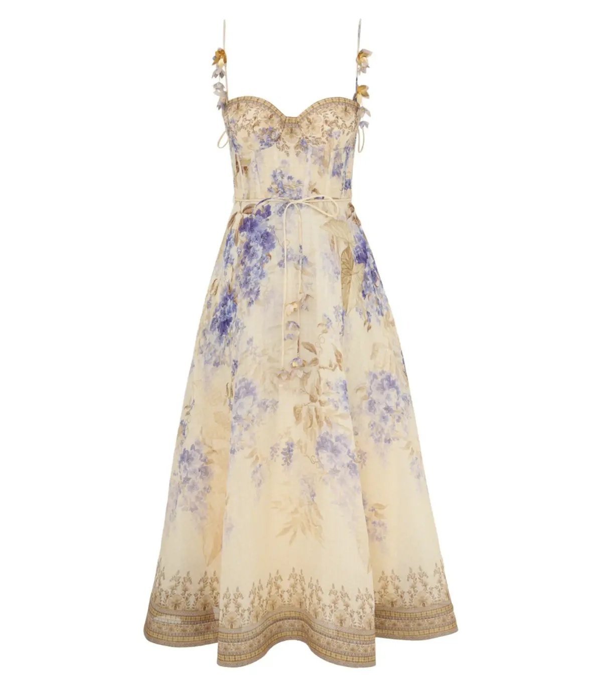 Zimmermann Dawning Picnic Dress Lilac Floral Size 2 / AU 12 photo 4