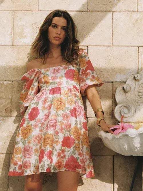 Kivari Camela Mini Dress Floral Size AU 16 photo 3